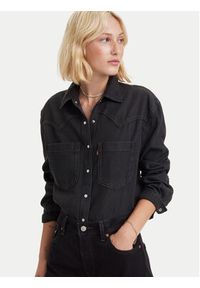 Levi's® Koszula jeansowa Teodora A7244-0004 Czarny Relaxed Fit. Kolor: czarny. Materiał: bawełna