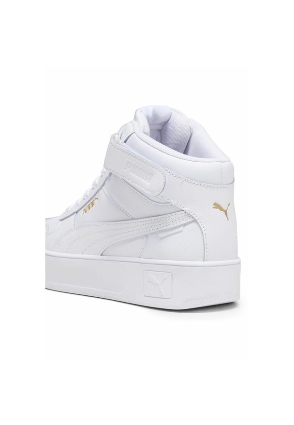 Buty do chodzenia damskie Puma Carina Street Mid. Kolor: żółty, biały, wielokolorowy. Materiał: materiał, skóra, syntetyk. Sezon: lato. Sport: turystyka piesza