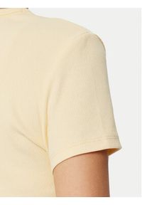 Tommy Jeans T-Shirt Essential DW0DW17383 Beżowy Slim Fit. Kolor: beżowy. Materiał: bawełna #4