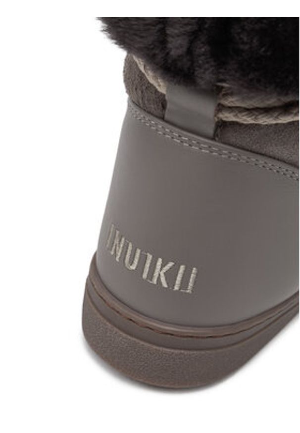 Inuikii Śniegowce Classic High 75207-005 Szary. Kolor: szary. Materiał: zamsz, skóra