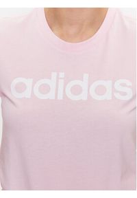 Adidas - adidas T-Shirt Essentials Slim Logo T-Shirt GL0771 Różowy Slim Fit. Kolor: różowy. Materiał: bawełna #6