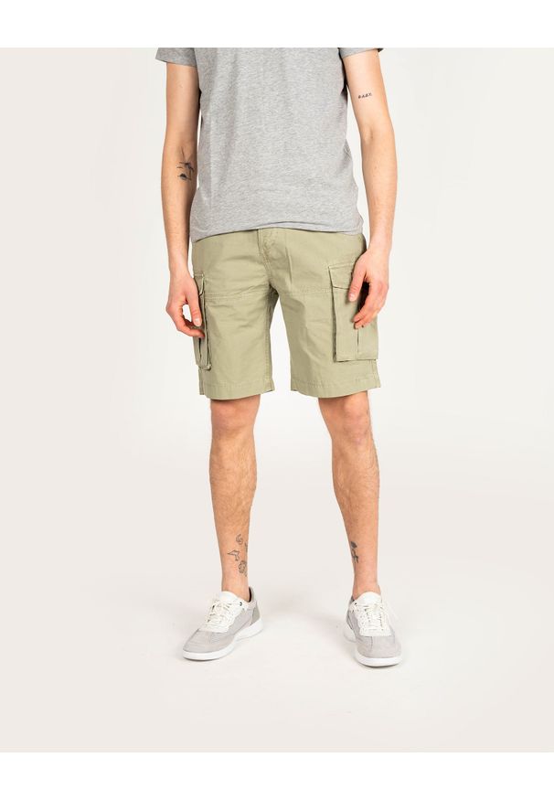 Pepe Jeans Szorty "Journey" | PM800843 | Journey | Mężczyzna | Khaki. Okazja: na co dzień. Kolor: brązowy. Materiał: bawełna. Wzór: aplikacja. Styl: casual