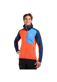 Bluza z kapturem Kilpi Sevelen. Typ kołnierza: kaptur. Kolor: pomarańczowy. Materiał: polar. Sport: turystyka piesza #1