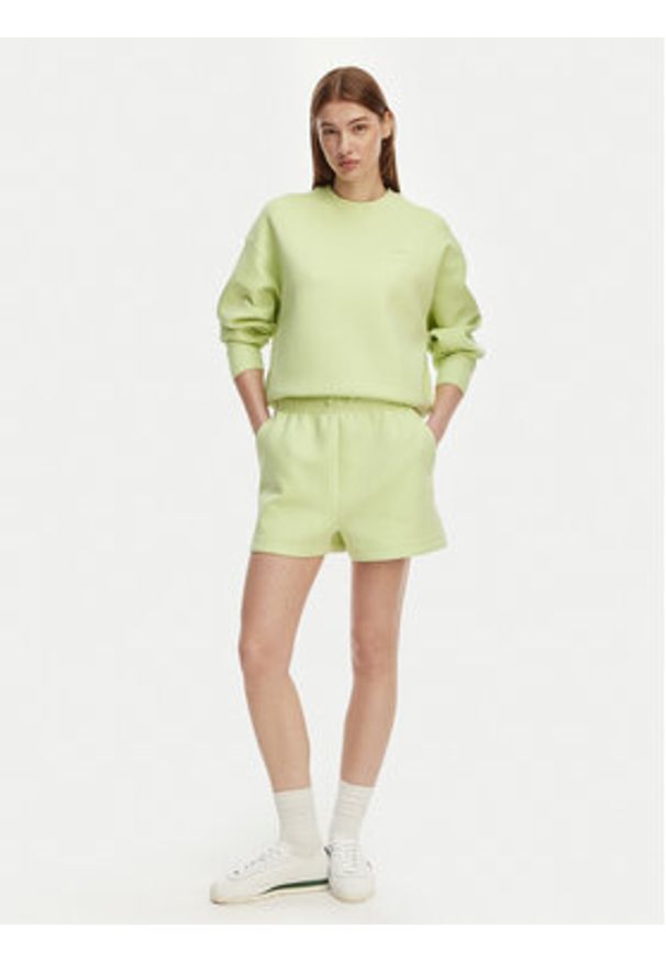 Lacoste Bluza SF0046 Zielony jasny Oversize. Kolor: zielony. Materiał: bawełna