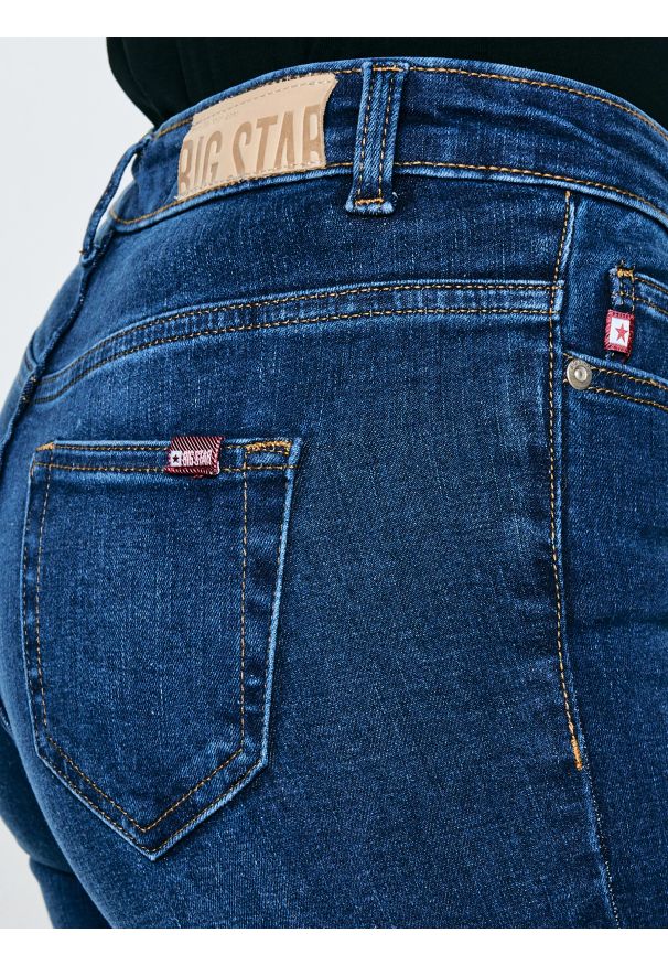 Big-Star - Jeansy damskie skinny niebieskie Adela 358. Kolor: niebieski. Styl: klasyczny