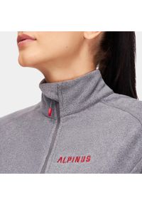 Bluza turystyczna polarowa damska 1/3 zip Alpinus Lucania Tactical. Kolor: szary. Materiał: polar