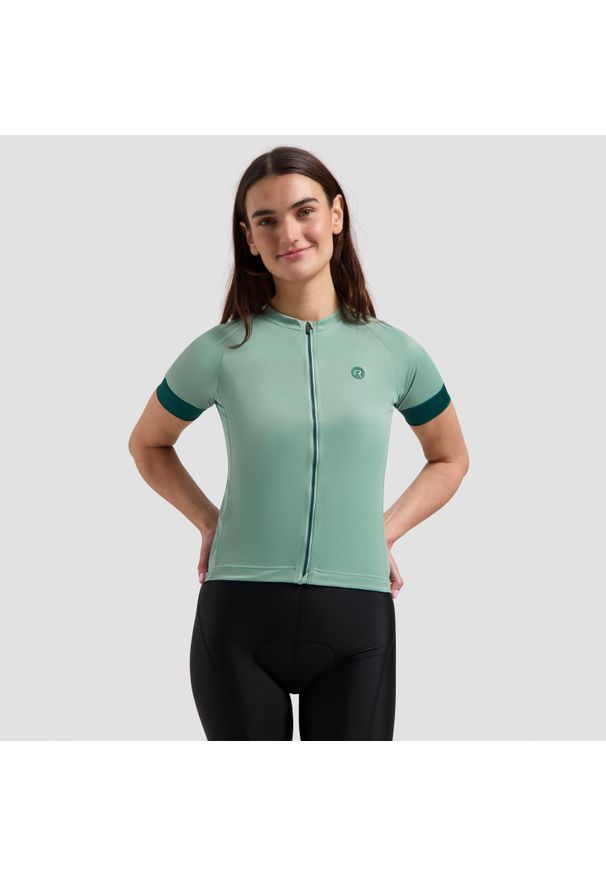 ROGELLI - Koszulka rowerowa damska Rogelli Modesta. Kolor: niebieski, wielokolorowy, zielony. Sport: kolarstwo