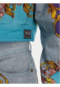 Versace Jeans Couture Kurtka jeansowa 78HAS4P0 Kolorowy Relaxed Fit. Materiał: bawełna. Wzór: kolorowy