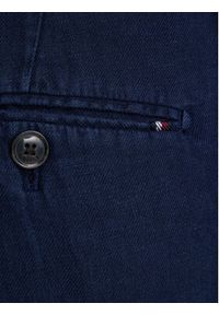 TOMMY HILFIGER - Tommy Hilfiger Spodnie materiałowe Smart Casual MW0MW42708 Granatowy Regular Fit. Okazja: na co dzień. Kolor: niebieski. Materiał: len. Styl: casual #3