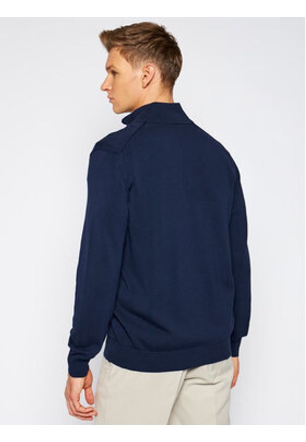 Lacoste Bluza AH1957 Granatowy Classic Fit. Kolor: niebieski. Materiał: bawełna