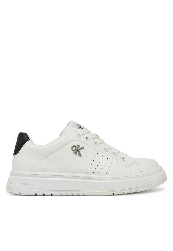 Sneakersy Calvin Klein Jeans. Kolor: biały