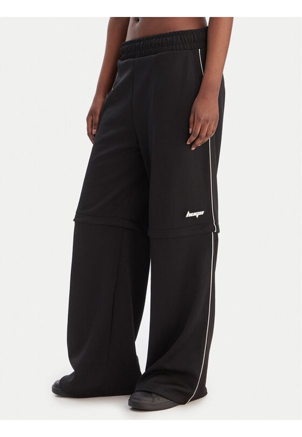 Hugo - HUGO Spodnie materiałowe Nateam 50554074 Czarny Regular Fit. Kolor: czarny. Materiał: syntetyk