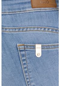 Liu Jo jeansy damskie high waist. Stan: podwyższony. Kolor: niebieski