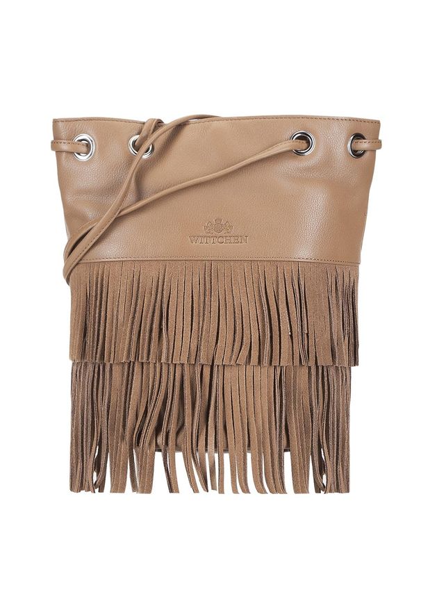 Wittchen - Torebka damska. Kolor: brązowy. Dodatki: z frędzlami. Materiał: skórzane. Styl: boho, klasyczny. Rodzaj torebki: do ręki