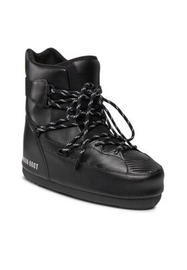 Moon Boot Śniegowce Sneaker Mid 14028200001 Czarny. Kolor: czarny. Materiał: syntetyk