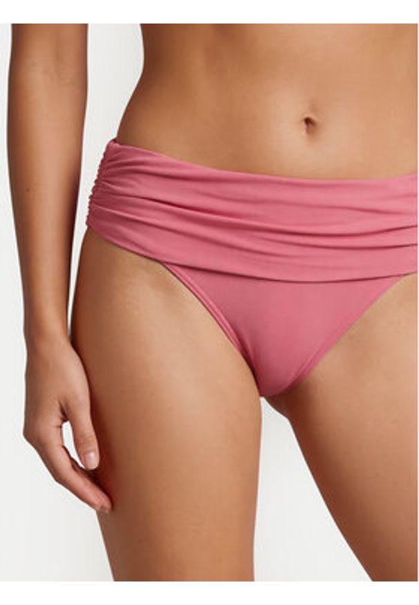 Roxy Dół od bikini Cheeky ERJX405257 Różowy. Kolor: różowy. Materiał: syntetyk