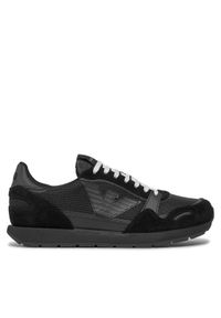 Emporio Armani Sneakersy X4X537 XN730 00002 Czarny. Kolor: czarny. Materiał: materiał