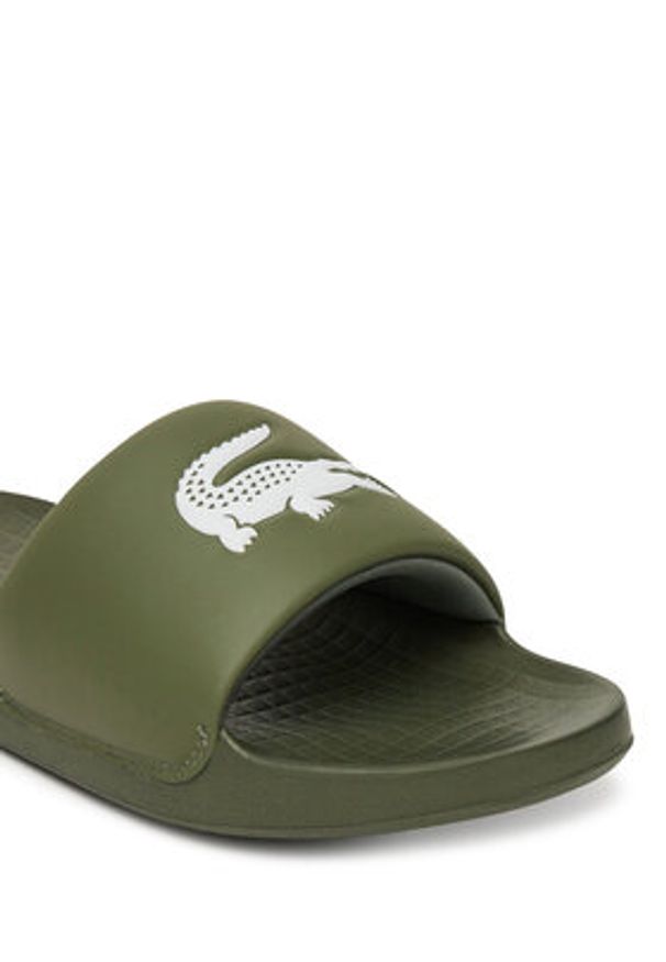Lacoste Klapki 7-49CMA0021 Khaki. Kolor: brązowy. Materiał: syntetyk