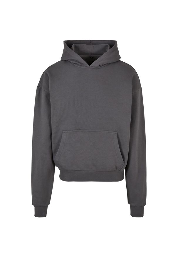 BUILD YOUR BRAND - Bawełniana Bluza Z Kapturem Dla Dorosłych Unisex Ultra Heavyweight Boxy Hoodie. Typ kołnierza: kaptur. Kolor: szary. Materiał: bawełna