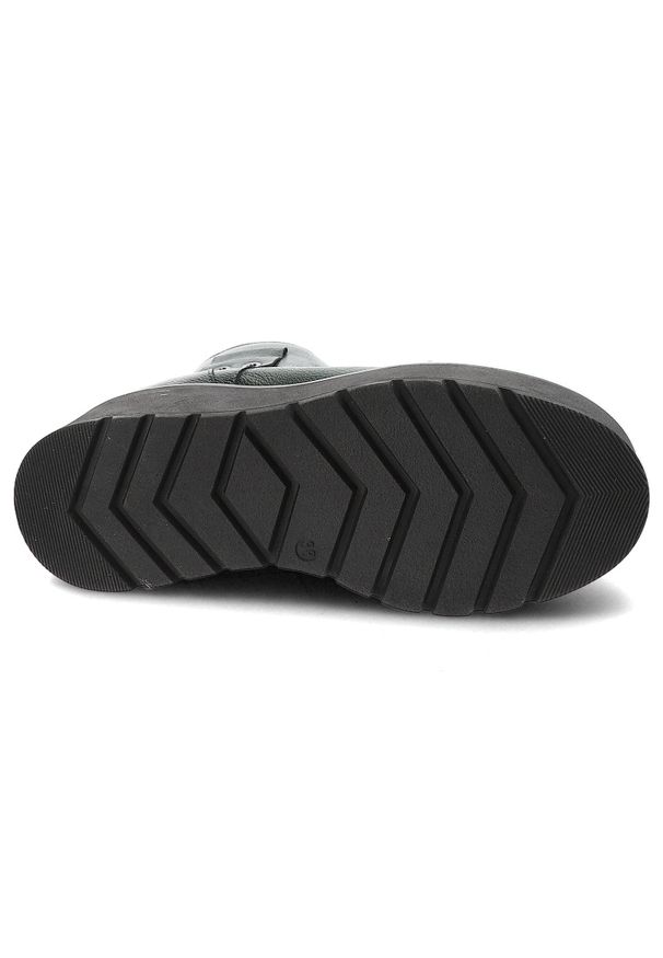 Zielone Botki Armodo Ocieplane Stylowe Obuwie Damskie. Kolor: zielony. Materiał: materiał. Styl: elegancki