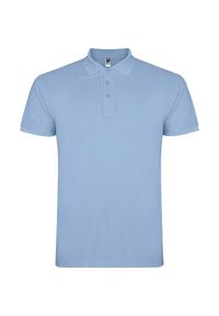 ROLY - Męska Koszulka Polo Star. Typ kołnierza: polo. Kolor: niebieski #1