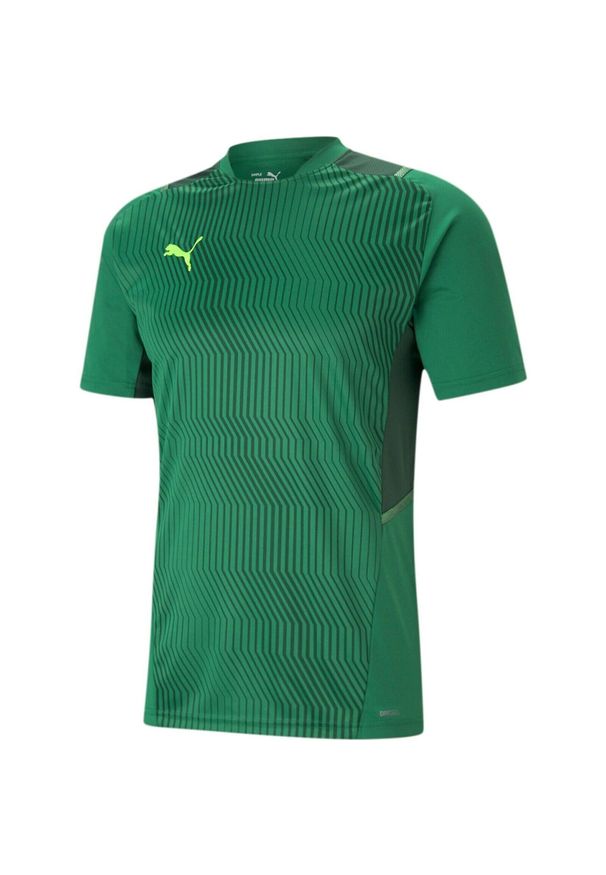 Podkoszulek Puma Teamcup Training Jersey, Mężczyźni. Kolor: zielony. Materiał: jersey. Sport: piłka nożna