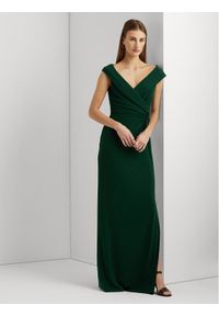 Lauren Ralph Lauren Sukienka wieczorowa 253863940012 Zielony Slim Fit. Kolor: zielony. Materiał: syntetyk. Styl: wizytowy #1
