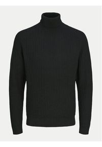 Jack & Jones Golf Cody 12262152 Czarny Regular Fit. Typ kołnierza: golf. Kolor: czarny. Materiał: bawełna, syntetyk #4