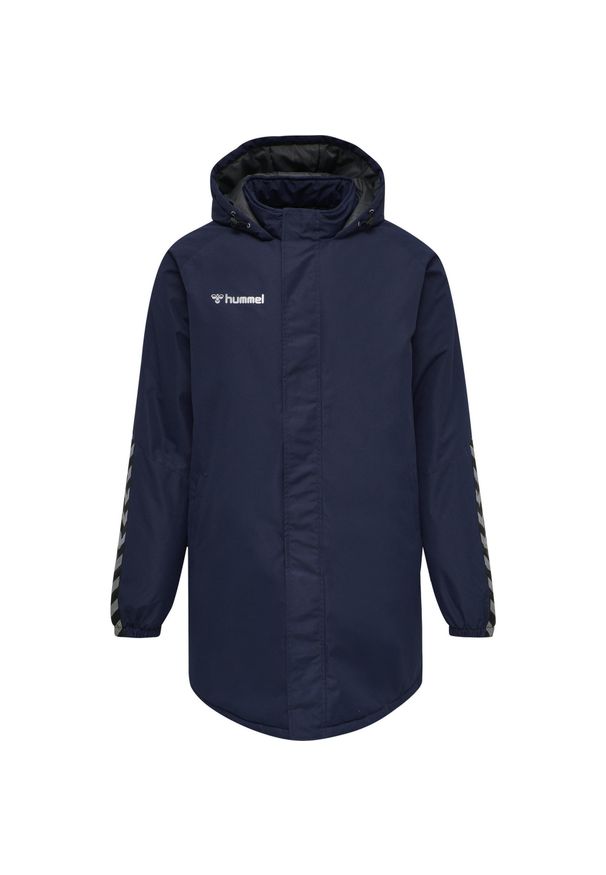 Kurtka wodoodporna Hummel Authentic Bench. Kolor: niebieski. Sport: piłka nożna