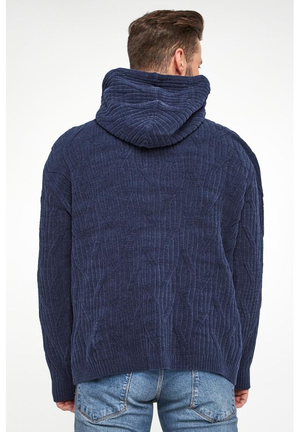 Emporio Armani - Sweter męski z kapturem EMPORIO ARMANI. Typ kołnierza: kaptur
