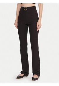Just Cavalli Spodnie materiałowe 79PAA131 N0626 Czarny Flare Fit. Kolor: czarny. Materiał: syntetyk