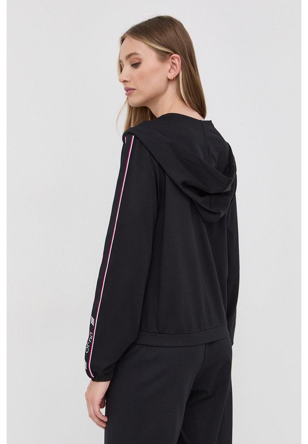 Liu Jo bluza damski kolor czarny. Okazja: na co dzień. Kolor: czarny. Materiał: dzianina. Styl: casual