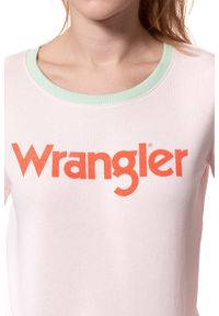 Wrangler - DAMSKI SWETER WRANGLER RETRO KABEL SWT ROSEWATER W602RHYLF 112130380. Wzór: nadruk. Styl: retro #3