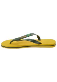 Żółte Japonki Ipanema Modne Obuwie Męskie. Okazja: na plażę, na spacer. Kolor: żółty. Materiał: materiał. Sezon: lato. Styl: wakacyjny #5