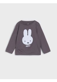 Sinsay - Koszulka z długimi rękawami Miffy - szary. Kolor: szary. Długość rękawa: długi rękaw. Długość: długie #1