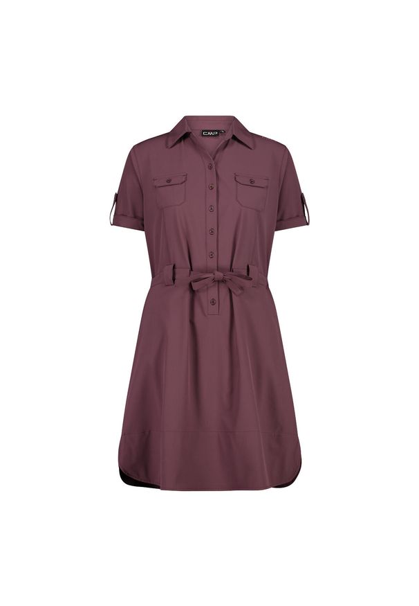 Sukienka damska CMP. Kolor: fioletowy. Materiał: materiał. Sport: turystyka piesza