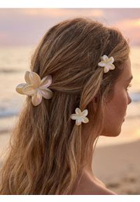 Sinsay - Spinki do włosów w kształcie kwiatów 3 pack - żółty. Kolor: żółty. Wzór: kwiaty #1