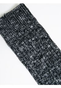 Big-Star - Skarpety damskie bawełniane w prążki Makarina 906. Kolor: czarny. Materiał: bawełna. Wzór: prążki