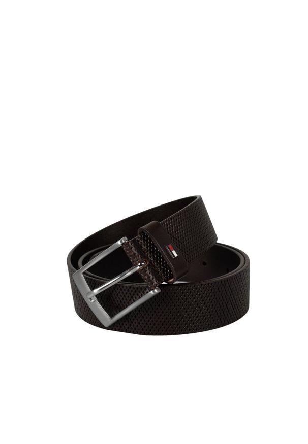 TOMMY HILFIGER - Tommy Hilfiger Pasek "Adan" | AM0AM108450GJ | Mężczyzna | Brązowy. Kolor: brązowy. Materiał: skóra. Styl: elegancki, casual