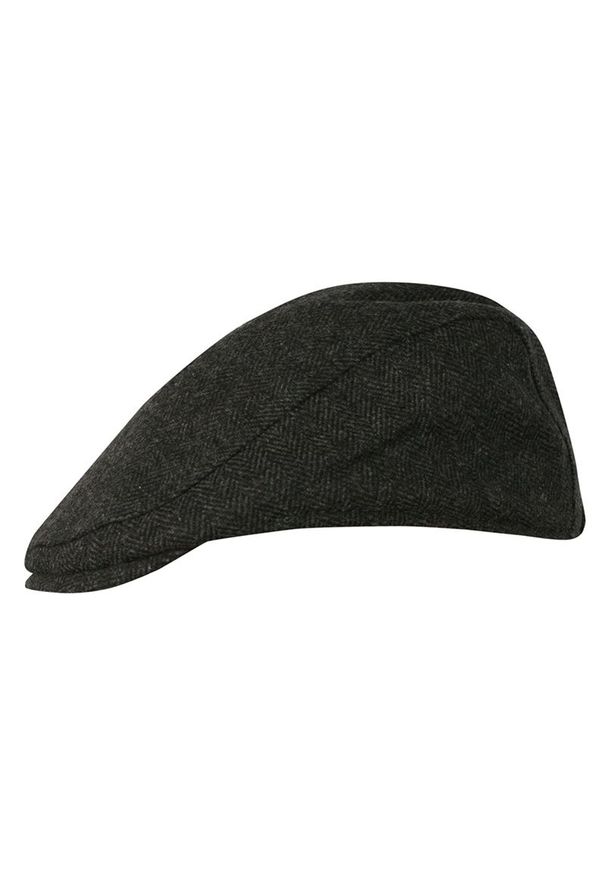 Szara czapka Pako Jeans na jesień, jodełka