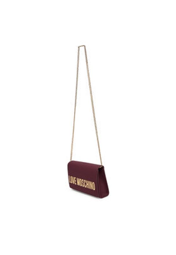 Love Moschino - LOVE MOSCHINO Torebka JC4103PP1NKD0552 Bordowy. Kolor: czerwony. Materiał: skórzane