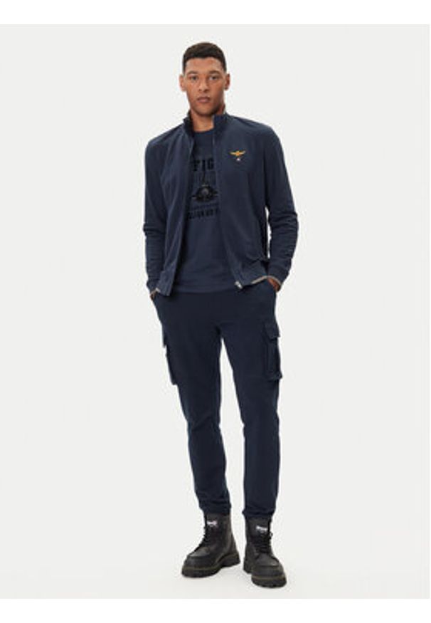 Aeronautica Militare Bluza 252FE1956UF00459 Granatowy Regular Fit. Kolor: niebieski. Materiał: bawełna