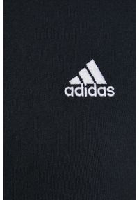 Adidas - adidas T-shirt bawełniany GL0777 kolor czarny. Kolor: czarny. Materiał: bawełna. Wzór: gładki #5