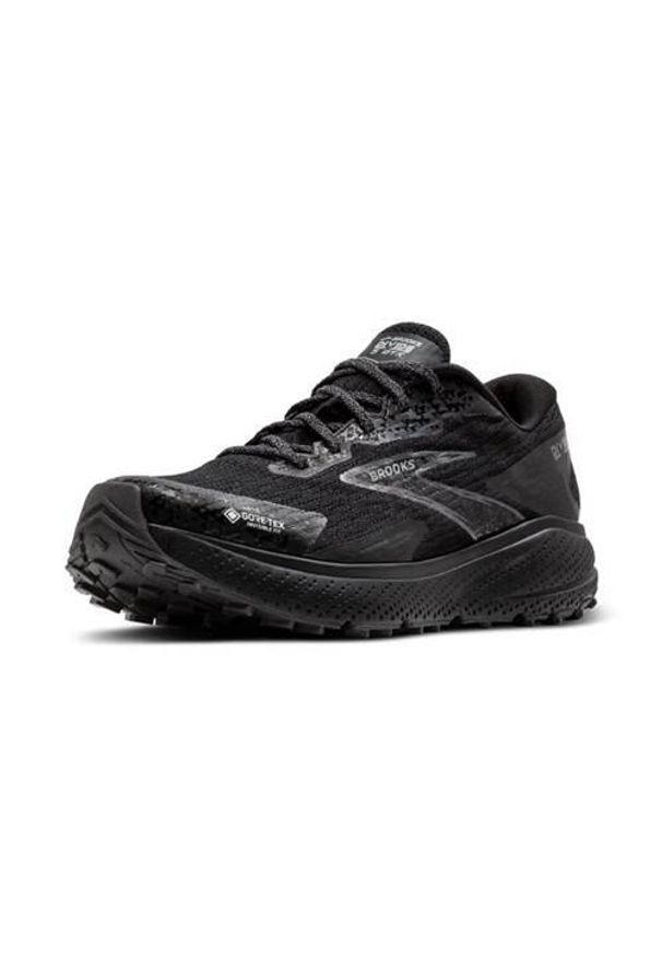 Buty do biegania męskie Brooks Divide 5 Gtx. Zapięcie: sznurówki. Kolor: czarny. Materiał: materiał, syntetyk, tkanina. Szerokość cholewki: normalna. Sport: bieganie