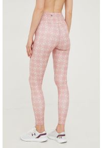 Guess legginsy damskie kolor różowy wzorzyste. Kolor: różowy. Materiał: skóra #2