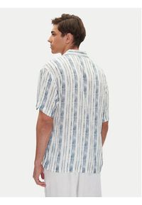 Emporio Armani Koszula EM000593 AF12351 F0027 Błękitny Regular Fit. Kolor: niebieski. Materiał: wiskoza #5