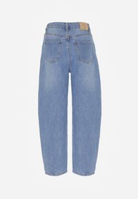 Born2be - Niebieskie Jeansy z Bawełną w Stylu Balloon Vilinevera. Okazja: na co dzień. Kolor: niebieski. Styl: casual #4