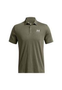 Polo Under Armour Icon. Typ kołnierza: polo. Kolor: zielony, biały, wielokolorowy. Styl: elegancki, sportowy #1