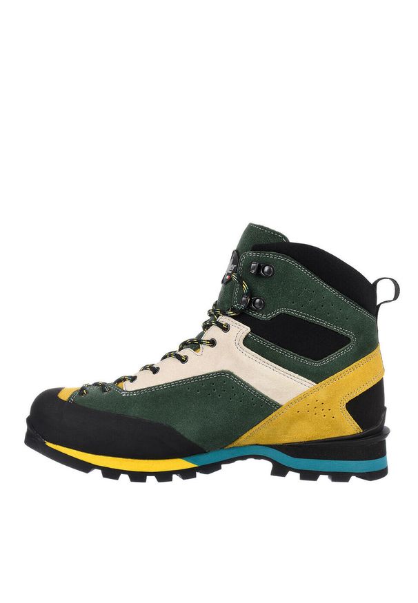 Buty trekkingowe LOMER Badia High Mtx wysokie zamsz. Kolor: zielony. Materiał: zamsz. Wzór: kolorowy