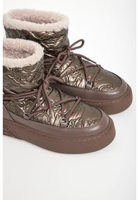 Pinko - Śniegowce damskie skórzane Yoko 19 PINKO. Materiał: skóra #3